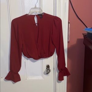 Crop top dress shirt